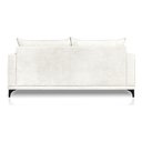 Ver imagem 6 de Sofá Viena 3 Lugares Bouclê Branco 2.00m Pés em Aço para Sala Bz Home Decor
