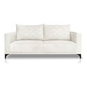 Ver imagem 2 de Sofá Viena 3 Lugares Bouclê Branco 2.00m Pés em Aço para Sala Bz Home Decor