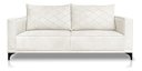 Ver imagem 2 de Sofá Viena 3 Lugares Bouclê Branco 2.00m Pés em Aço para Sala Bz Home Decor