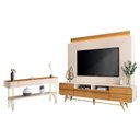Ver imagem 1 de Estante Home Theater Nobre e Aparador Vivant Off White Cinamomo – Hb Móveis