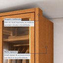 Ver imagem 4 de Guarda Roupa Solteiro 4 Portas com Vidro Reflecta 3 Gavetas 164cm com LED Imperiale Premium