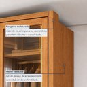 Ver imagem 4 de Guarda Roupa Solteiro 4 Portas com Vidro Reflecta 3 Gavetas 164cm com LED 100%MDF Imperiale Premium