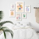 Ver imagem 2 de Composição 6 Quadros Artes Matisse Tons Pasteis:madeira Branca