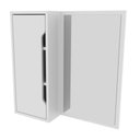 Ver imagem 2 de Espelheira para Banheiro 60x60cm 1 Porta com 3 Nichos BN3648 Tecnomobili Branco