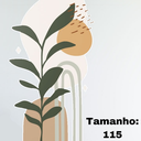 Ver imagem 2 de Adesivo de Parede Flor Contemporâneo Tons Pastel Moderno