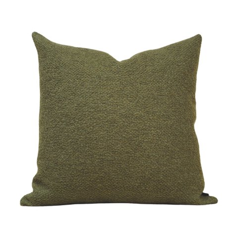 Almofada Boucle Verde Musgo Quadrada Tipo:completa