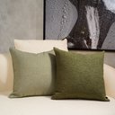 Ver imagem 3 de Almofada Boucle Verde Musgo Quadrada Tipo:completa