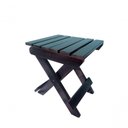 Ver imagem 1 de Banco Banquinho Dobrável Ripado para Sentar (estilo Mesa) Imbuia