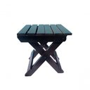 Ver imagem 3 de Banco Banquinho Dobrável Ripado para Sentar (estilo Mesa) Imbuia