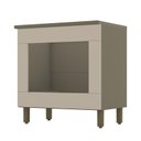 Ver imagem 1 de Balcão Forno Embutir Évelin Duna/Cristal com Tampo Cooktop - Móveis Henn