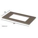 Ver imagem 4 de Balcão Forno Embutir Évelin Duna/Cristal com Tampo Cooktop - Móveis Henn