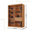 Ver imagem 3 de Guarda Roupa Solteiro Dunas 4 Portas e 2 Gavetas Mdf Moderna Naturalle/off White