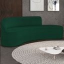 Ver imagem 1 de Sofá 4 Lugares para Sala 220cm Orgânico Wendi Boucle Verde I01 - Mpozenato