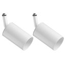 Ver imagem 1 de Kit 2 Spots de Teto Iluminação Direcionável Alumínio Branco para Trilho Perfilado Neo Dital