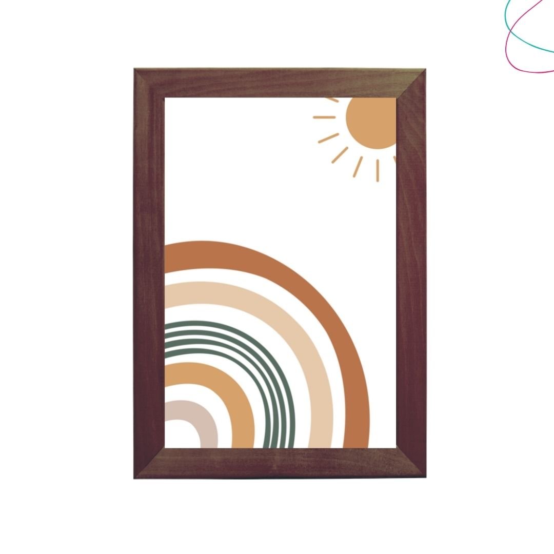 Quadro Decorativo Arco-íris Boho Escandinavo:Pinus - 3