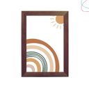 Ver imagem 3 de Quadro Decorativo Arco-íris Boho Escandinavo:pinus