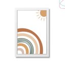 Ver imagem 4 de Quadro Decorativo Arco-íris Boho Escandinavo:pinus