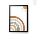 Ver imagem 2 de Quadro Decorativo Arco-íris Boho Escandinavo:pinus