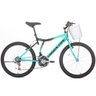 Bicicleta Houston Bristol Peak Aro 24 21V Preta/Verde Água - 1