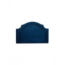 Ver imagem 1 de Cabeceira Solteiro Luxo 90X60 Azul Tachas Fumê