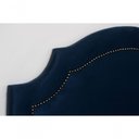 Ver imagem 5 de Cabeceira Solteiro Luxo 90X60 Azul Tachas Fumê
