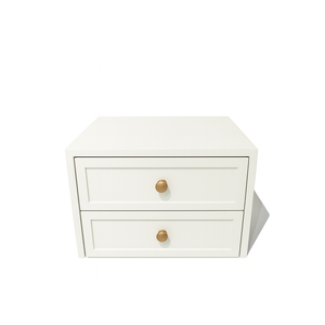 Mesa de Cabeceira em Mdf com 2 Gavetas Mesa de Cabeceira Provençal Vintage