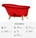Ver imagem 3 de Kit Champanheira Grande Banheira P/ 8 Garrafas + 8 Taças:vermelho