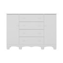 Ver imagem 7 de Cômoda Infantil 125cm 2 Portas e 4 Gavetas Dengo Multimóveis Mp4440 Branco