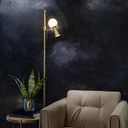 Ver imagem 2 de Abajur Teas de Coluna 1g9 1mr16 10cm Dourado Fosco e Preto Nordecor