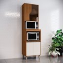 Ver imagem 1 de Torre Quente 02 Fornos com Porta de Vidro 63cm Venaly Marrom/Cinamomo/Off White