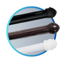 Ver imagem 4 de Kit Varão Simples para Cortina 1,5 Metros de Ferro