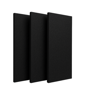 Kit 3 Placas Lã de Pet Preto 120 X 60 X 2,5 Cm Densidade 30 Kg/m³