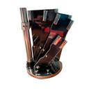Ver imagem 2 de Conjunto de Facas 7 Peças com Suporte - Aço Inoxidável, Cabo Ergonômico, Ultra Afiado - para Cozinha