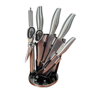 Ver imagem 1 de Conjunto de Facas 7 Peças com Suporte - Aço Inoxidável, Cabo Ergonômico, Ultra Afiado - para Cozinha