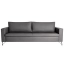 Ver imagem 1 de Sofá Decorativo 2 Lugares 190 CM Denmark Veludo Cinza Com Pés Preto - Gran Belo