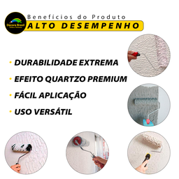 Textura Rústica Revestimento de Parede Decora Brasil - 3.6l - Quartzo Areia - 6