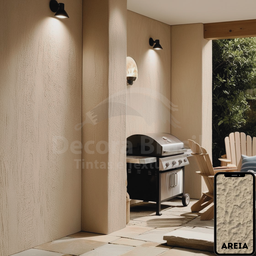 Textura Rústica Revestimento de Parede Decora Brasil - 3.6l - Quartzo Areia - 10