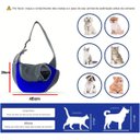 Ver imagem 7 de Bolsa Canguru Cachorro Cao Gato Pet Mochila Carregador Ombro Costas Pequeno Porte Caminhada Viagem L