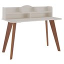 Ver imagem 1 de Mesa Escrivaninha com Nichos Sofia Cedro / Off White