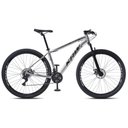 Ver imagem 5 de Bicicleta Aro 29 Krw Alumínio 24 Vel Freio a Disco X52 Cor:prata/preto;tamanho Quadro:15.5 Prata/