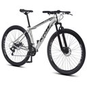 Ver imagem 1 de Bicicleta Aro 29 Krw Alumínio 24 Vel Freio a Disco X52 Cor:prata/preto;tamanho Quadro:15.5 Prata/