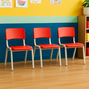 Ver imagem 1 de Kit 3 Cadeiras Infantil Iso Vermelha Brinquedoteca Escolas Ecomhome