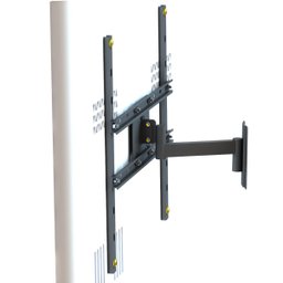 SUPORTE TV 10" a 65" VESA 600X400 3 MOVIMENTOS PRETO - 2