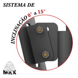 SUPORTE TV 10" a 65" VESA 600X400 3 MOVIMENTOS PRETO - 8
