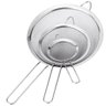 Kit com 3 Peneiras em Aço Inox Utensílio de Cozinha Luxo - 1