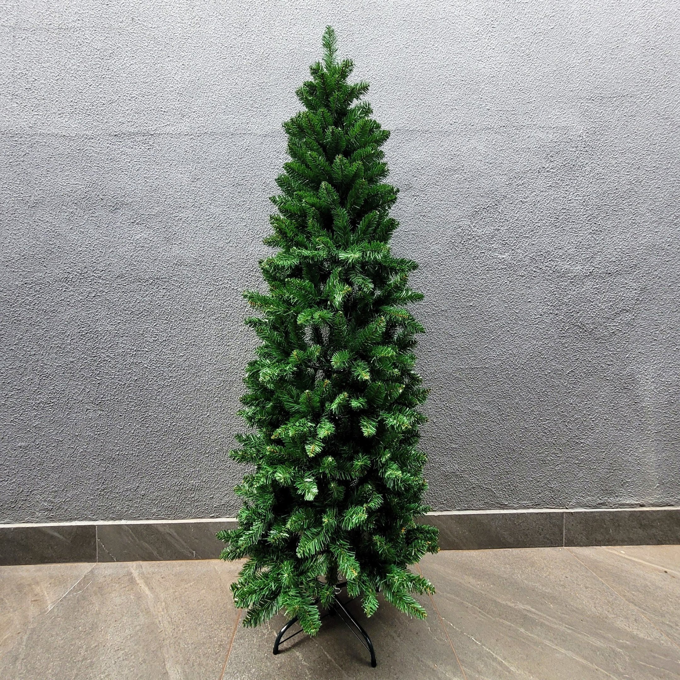 Árvore de Natal 180x70cm Verde Slim com Pisca de Led - 5