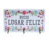 Porta Chaves Nosso Lugar Feliz em Mdf - 1
