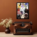 Ver imagem 2 de Quadro Decorativo Umbanda 33x24cm - com Vidro:moldura Preta