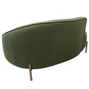 Ver mais imagens de Sofá Curvo 03 Lugares 180cm Braço Esquerdo Thommy Pés Ouro Fosco Linho Verde Claro - Casaepoltrona