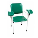 Ver imagem 2 de Cadeira Hospitalar Coleta de Sangue Standard com Braçadeira Lateral Verde Bandeira